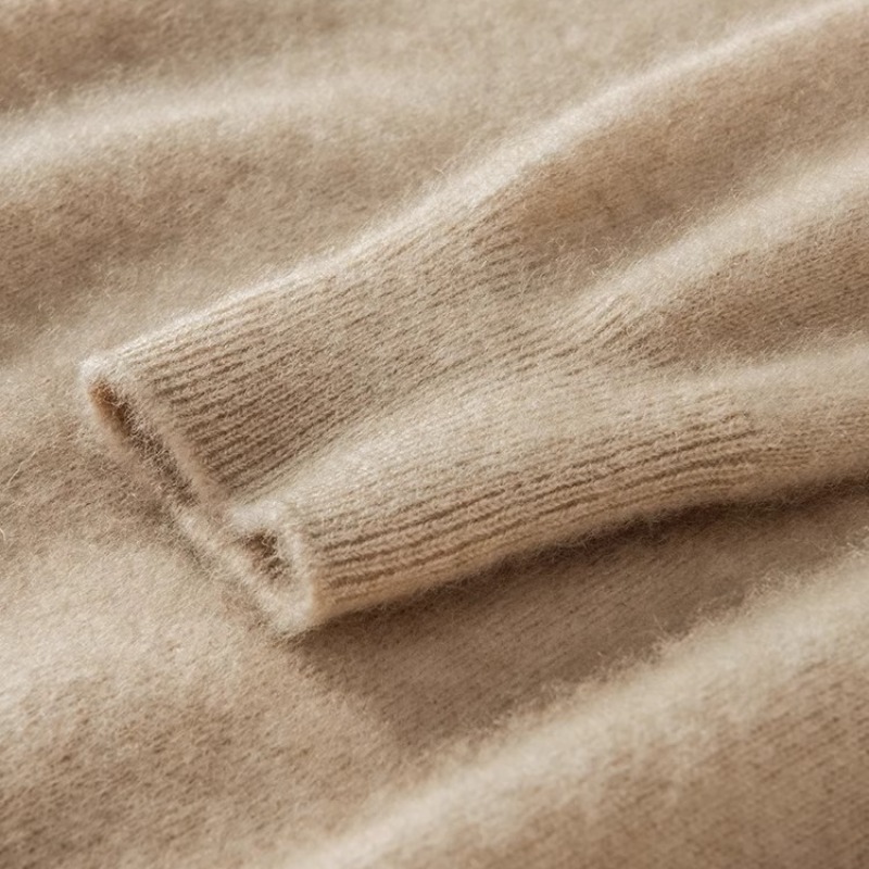 2026 Autumn Winter New Half Turtleneck Cashmere Sweater Women's Cashmere Thin Pullover Knit Base Sweater - Image 5