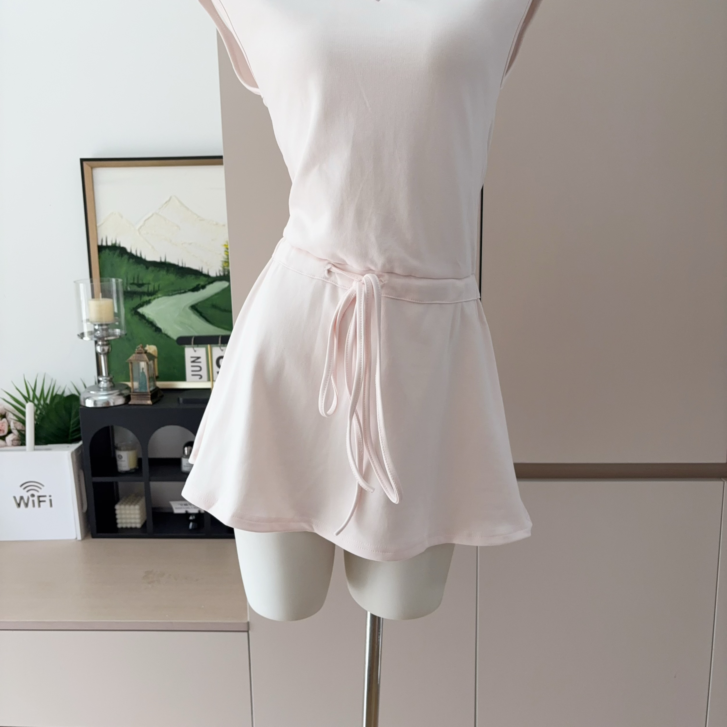 Sweet Sleeveless V-Neck A-Line Dress Slimming Casual Princess Dress - Image 4