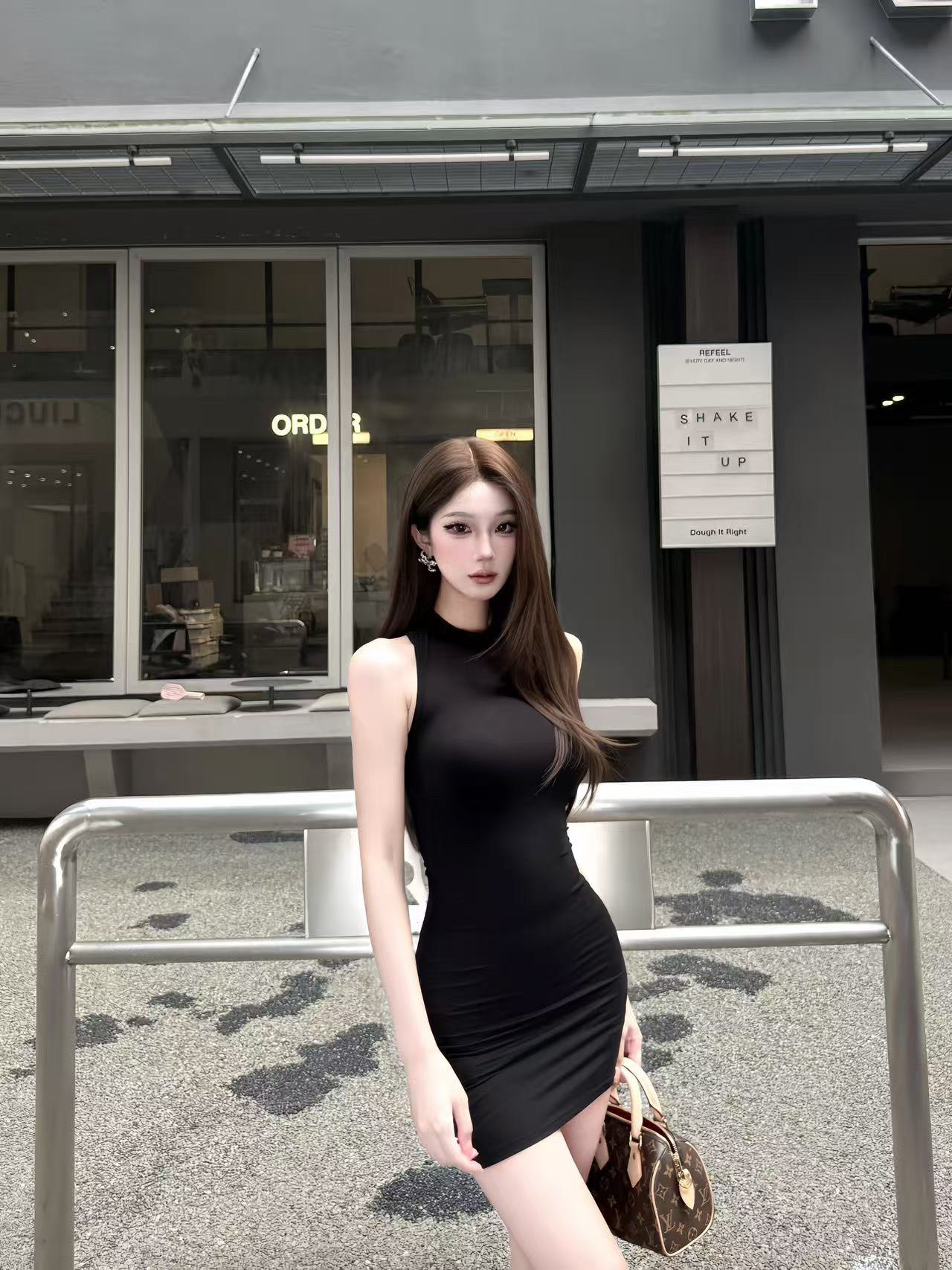 Women's Halter Neck Knit Bodycon Mini Dress - Slim Fit Sexy Commuter Style - Image 3